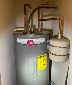 new gas water heater with expansion tank in Cartersville, GA
